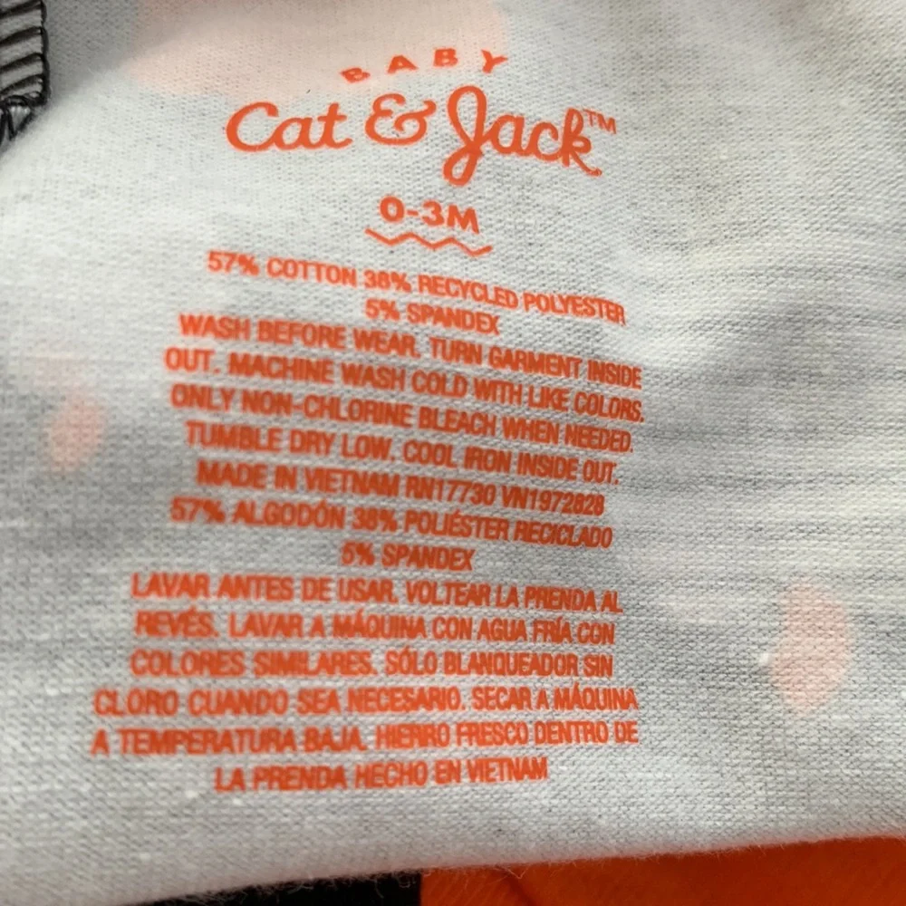 Cat & Jack Baby Girls 0-3 Months 2-Piece Little Pumpkin Outfit